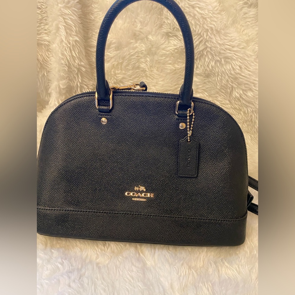 Coach black mini bag